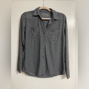 Eddie Bauer Men's Charcoal Button Down Shirt